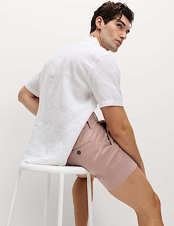 Regular Fit Stretch Chino Shorts