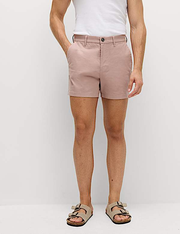 Regular Fit Stretch Chino Shorts