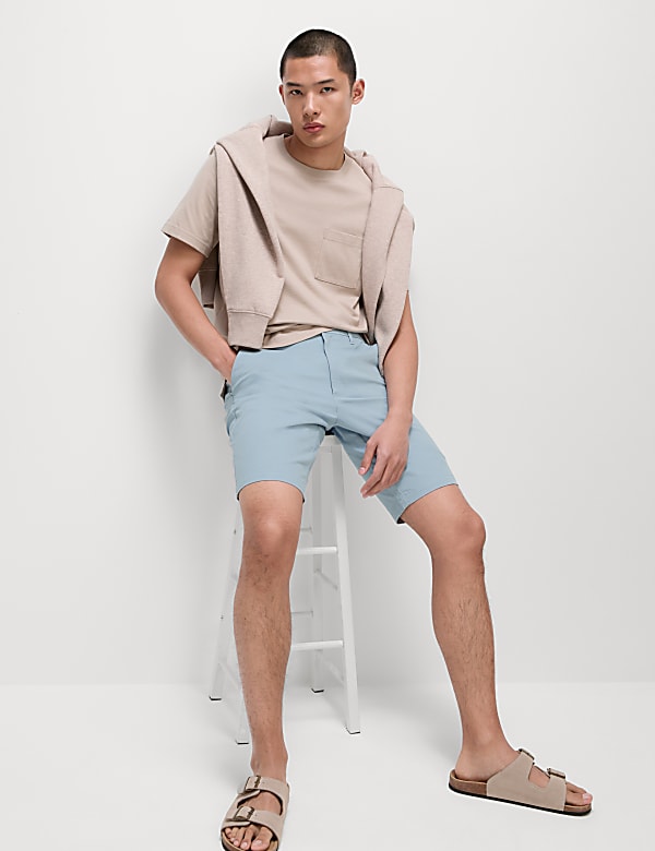 Regular Fit Stretch Chino Shorts - SK
