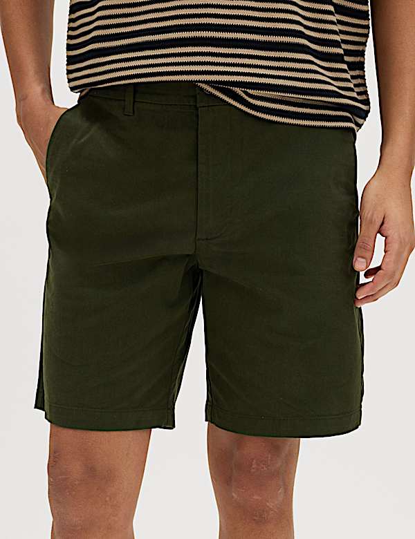 Regular Fit Stretch Chino Shorts