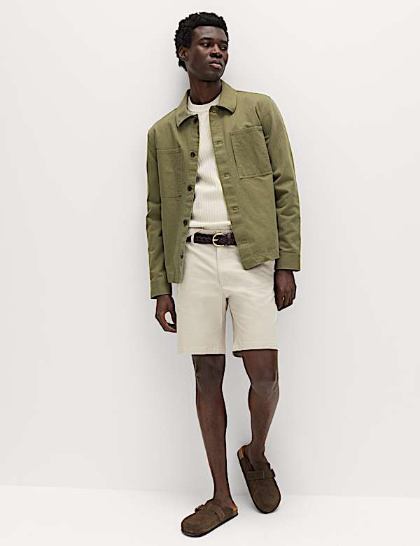 Regular Fit Stretch Chino Shorts - US