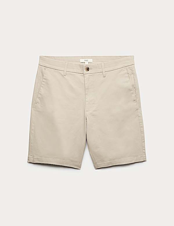 Regular Fit Stretch Chino Shorts - US