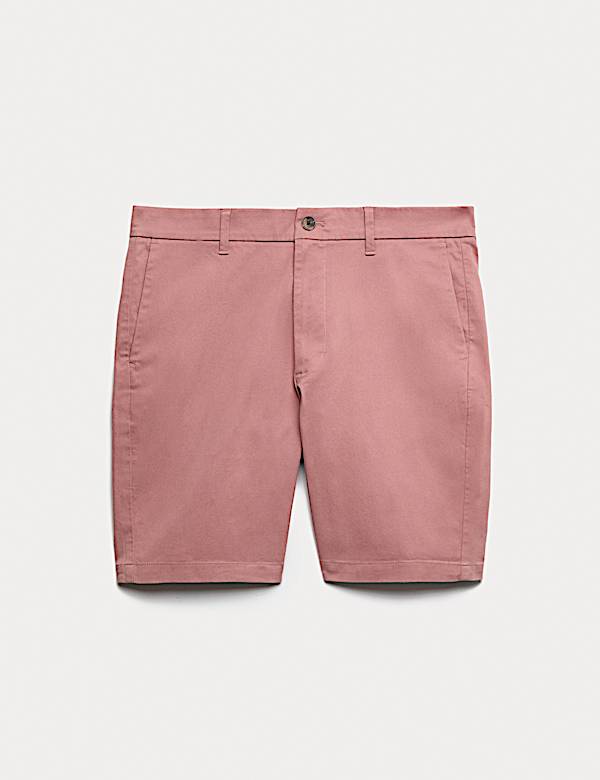 Regular Fit Stretch Chino Shorts - CA