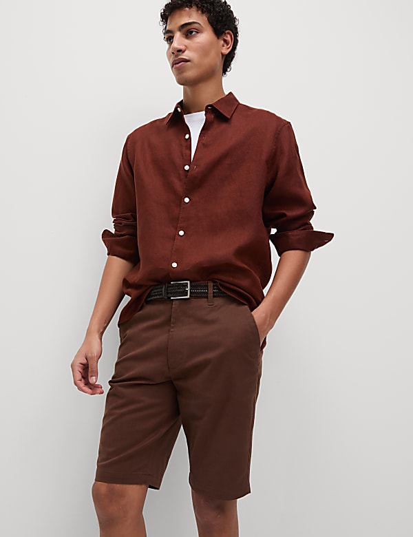 Regular Fit Stretch Chino Shorts