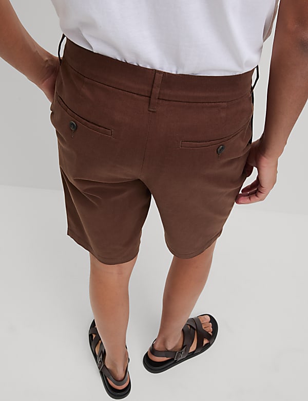 Regular Fit Stretch Chino Shorts