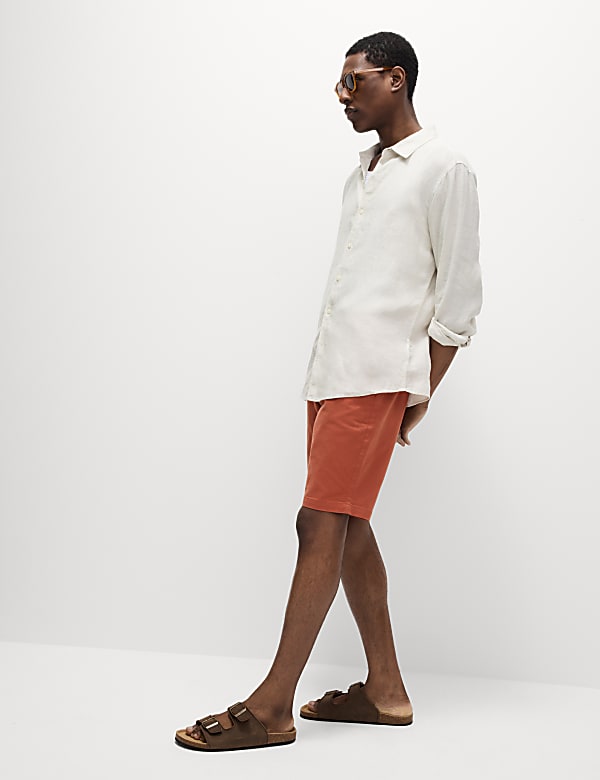 Regular Fit Stretch Chino Shorts - LT