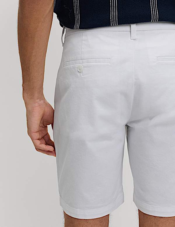 Regular Fit Stretch Chino Shorts - NZ