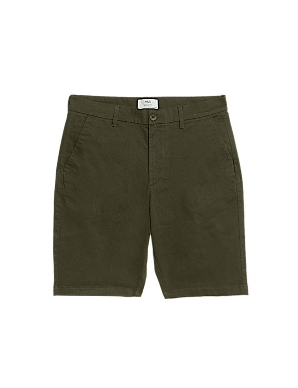 Regular Fit Stretch Chino Shorts