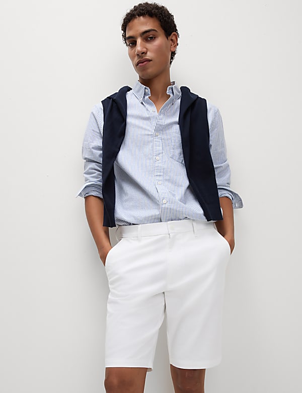 Regular Fit Stretch Chino Shorts - IT