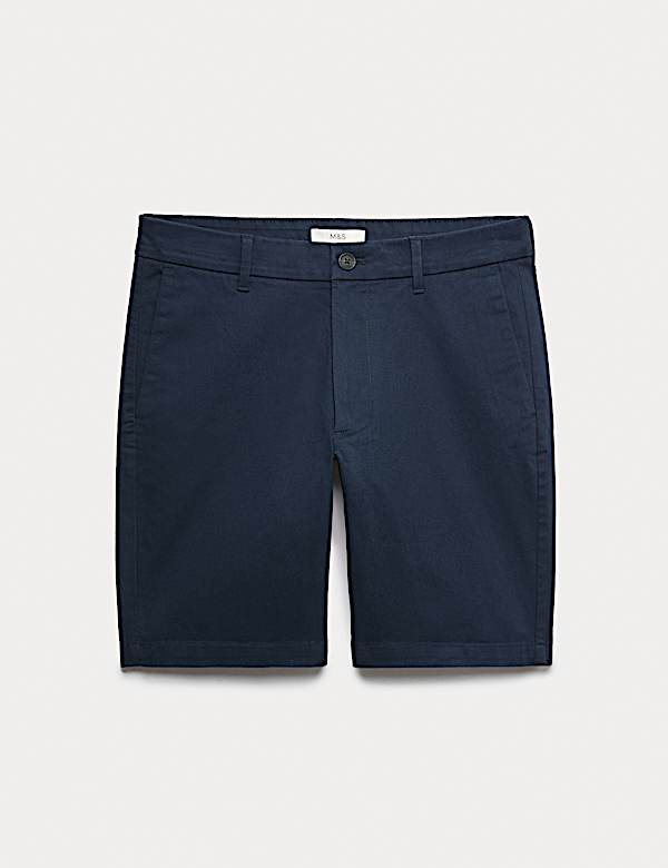 Slim Fit Stretch Chino Shorts - BE