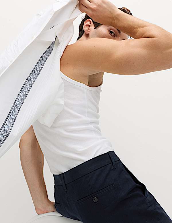 Slim Fit Stretch Chino Shorts - AU
