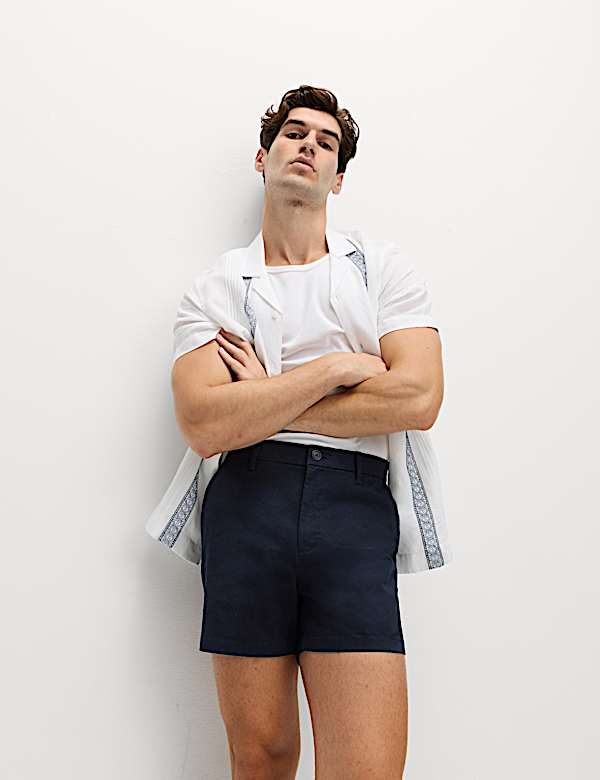 Slim Fit Stretch Chino Shorts - AU