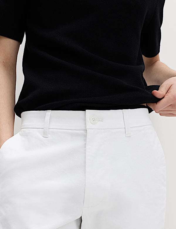 Slim Fit Stretch Chino Shorts - NZ