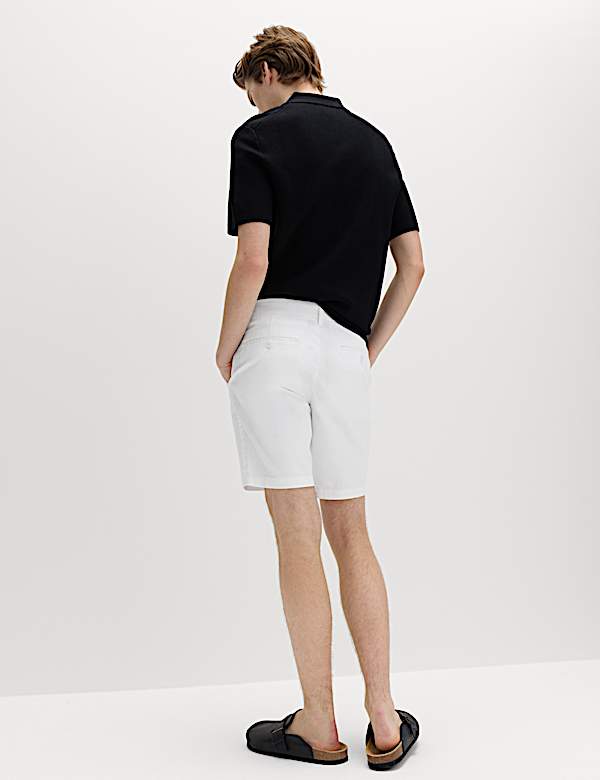 Slim Fit Stretch Chino Shorts - NZ