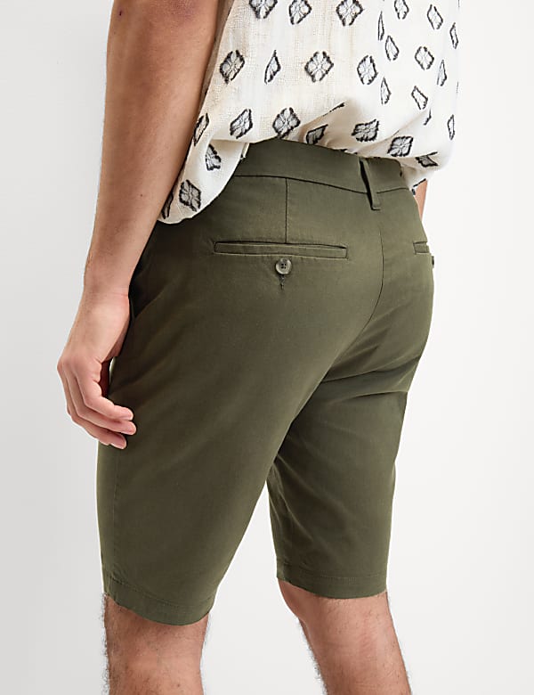 Slim Fit Stretch Chino Shorts - FI