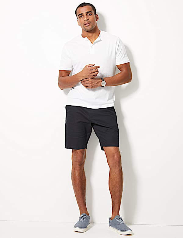 Cotton Rich Chino Shorts with Stretch