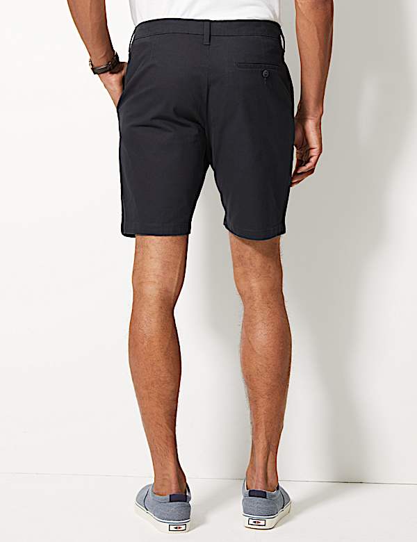 Cotton Rich Chino Shorts with Stretch
