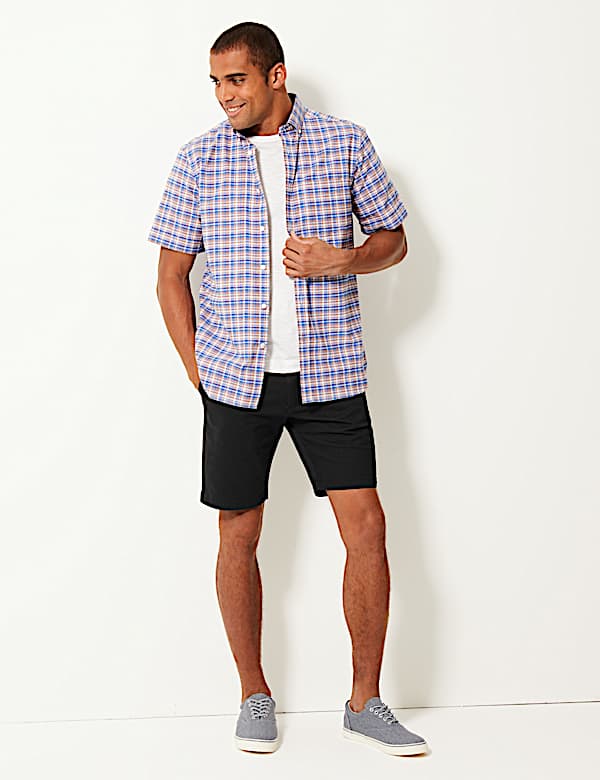 Cotton Rich Chino Shorts with Stretch
