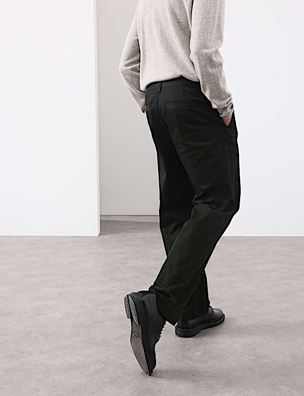 Straight Fit Italian Twill Trousers - GR