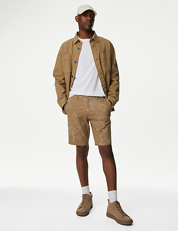 Floral Stretch Chino Shorts