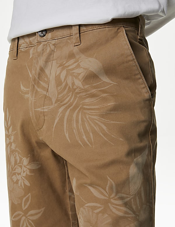 Floral Stretch Chino Shorts