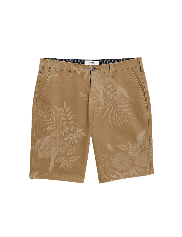 Floral Stretch Chino Shorts