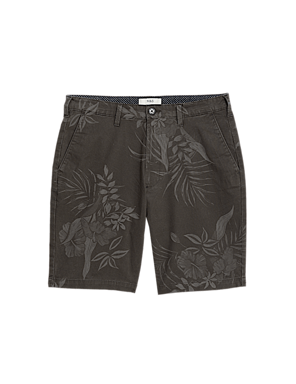 Floral Stretch Chino Shorts