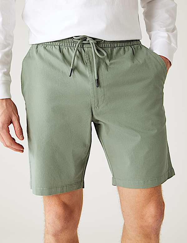 Elasticated Waist Stretch Shorts