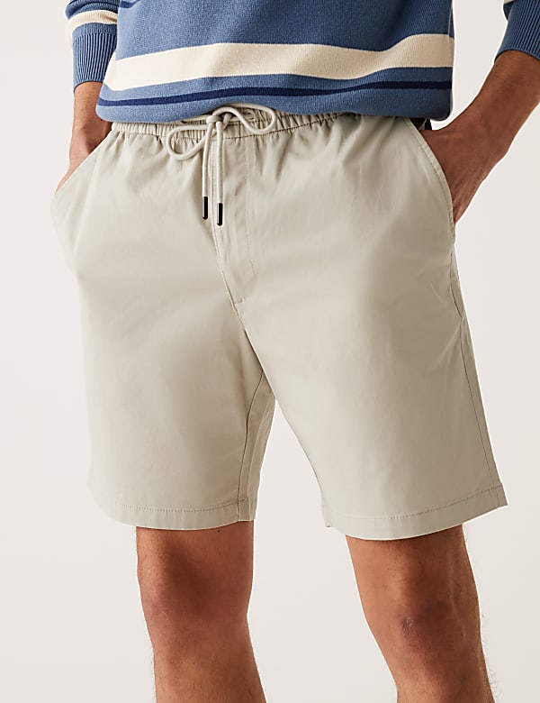 Elasticated Waist Stretch Shorts