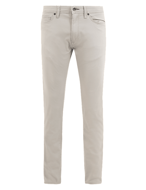 Slim Fit 5 Pocket Textured Trousers