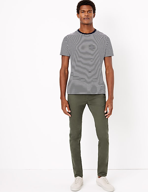 Skinny Fit 5 Pocket Stretch Trousers