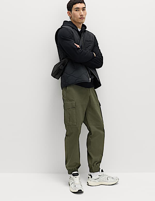 Slim Fit Ripstop Cargo Trousers - AU