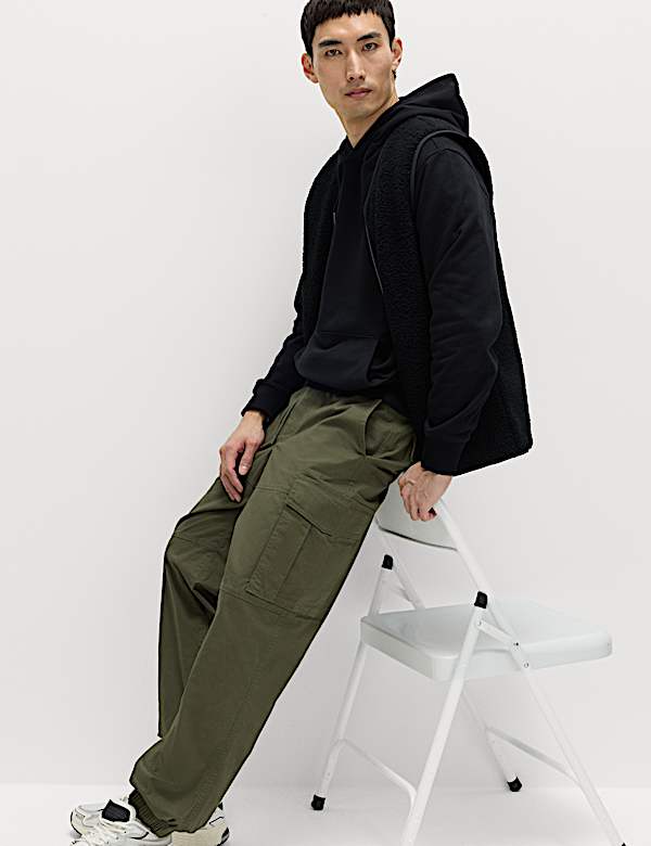 Slim Fit Ripstop Cargo Trousers - AU