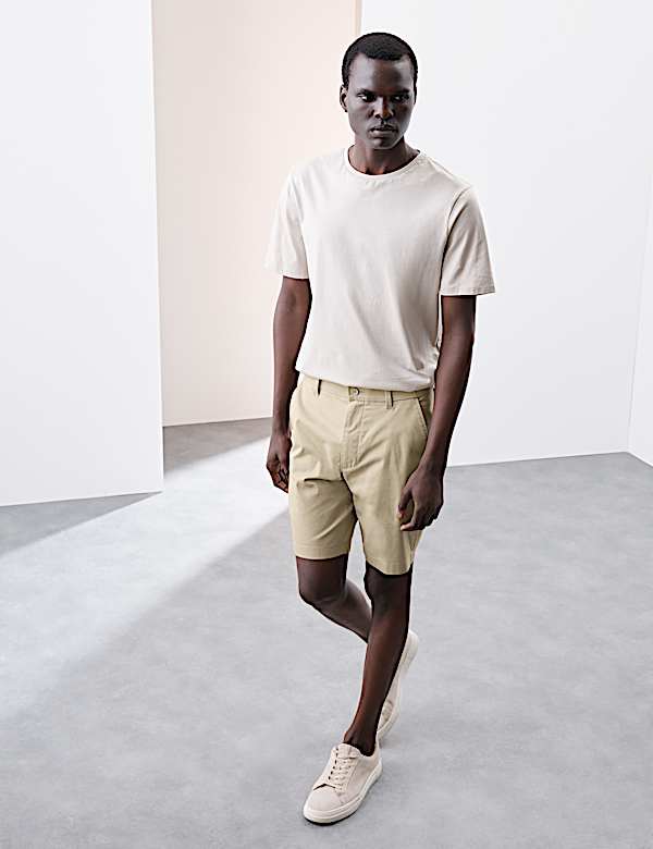 2 Pack Regular Fit Lightweight Chino Shorts - CY