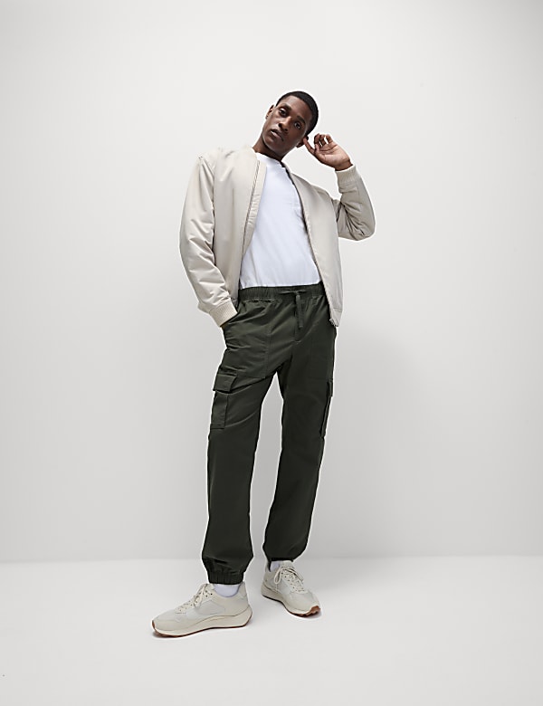 Elasticated Waist Ripstop Cargo Trousers
