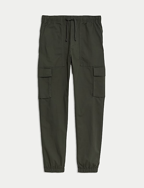 Elasticated Waist Ripstop Cargo Trousers - SK