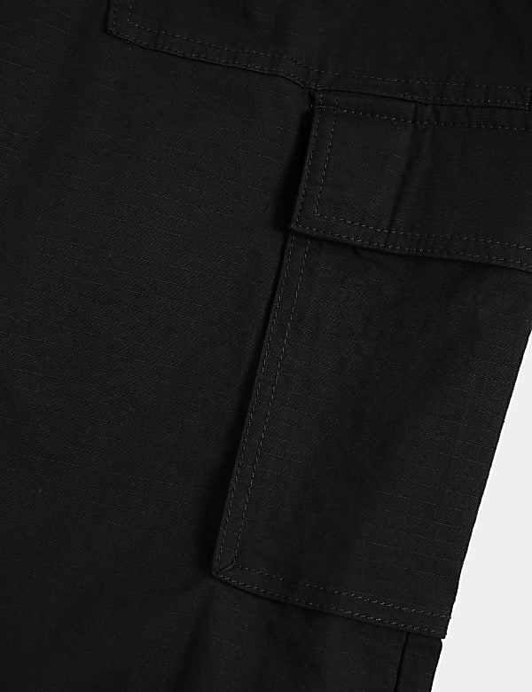 Elasticated Waist Ripstop Cargo Trousers