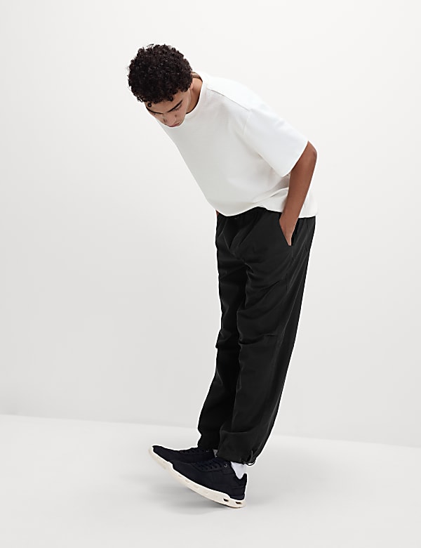 Loose Fit Parachute Cargo Trousers - LV