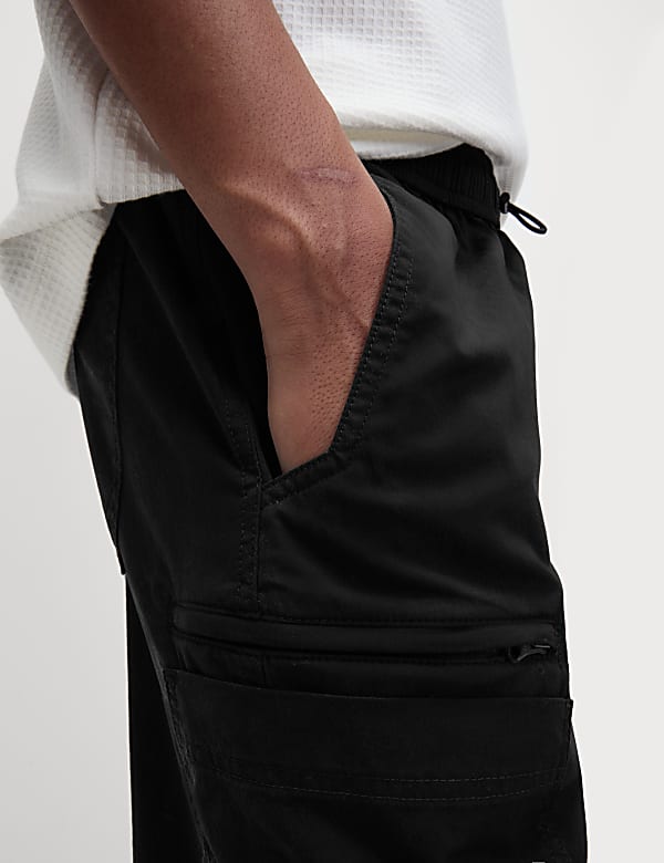 Loose Fit Parachute Cargo Trousers