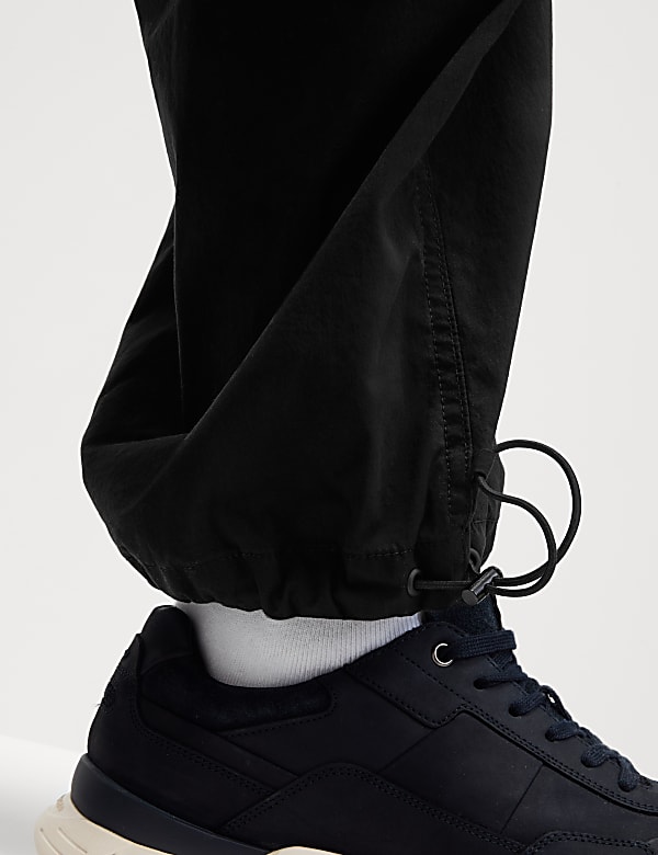 Loose Fit Parachute Cargo Trousers