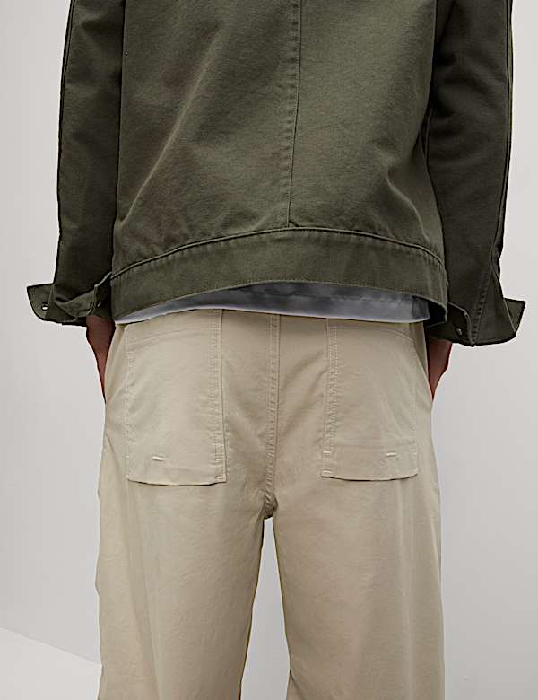 Loose Fit Lightweight Parachute Trousers - LU