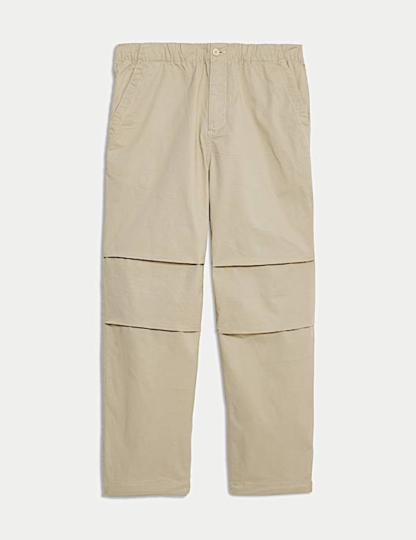 Loose Fit Lightweight Parachute Trousers - LU