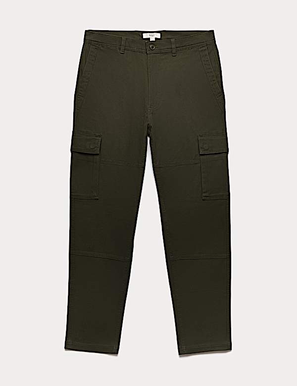 Tapered Fit Stretch Cargo Trousers - CZ