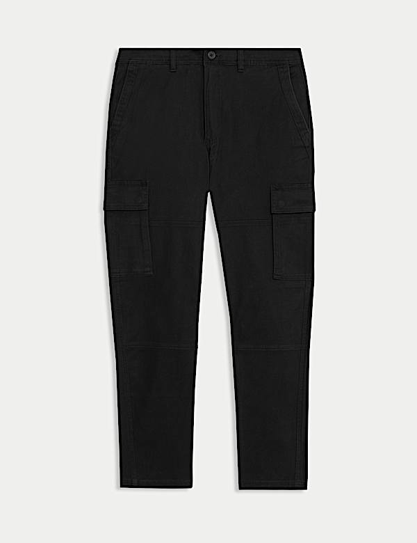Tapered Fit Stretch Cargo Trousers - JO
