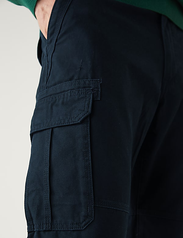 Pure Cotton Utility Cargo Trousers