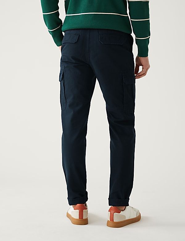 Pure Cotton Utility Cargo Trousers