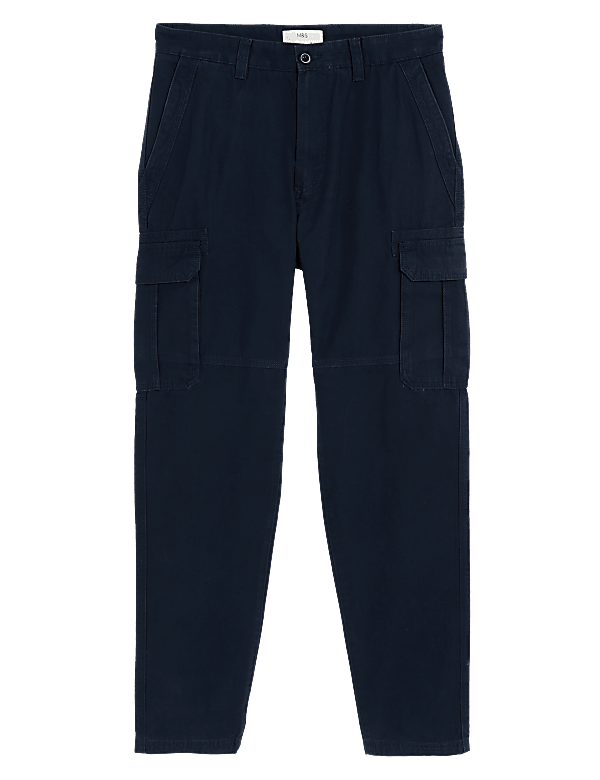 Pure Cotton Utility Cargo Trousers