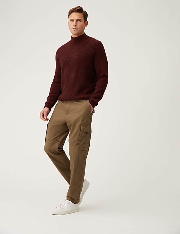 Pure Cotton Utility Cargo Trousers