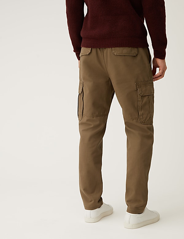 Pure Cotton Utility Cargo Trousers