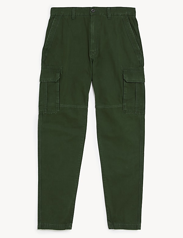 Pure Cotton Utility Cargo Trousers - CZ